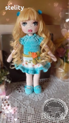 Ръчно изработена кукла, снимка 3 - Кукли - 40754820