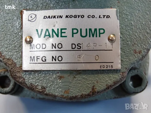 Хидравлична помпа DAIKIN KOGYO DS14P-11 vane pump, снимка 5 - Резервни части за машини - 49764161