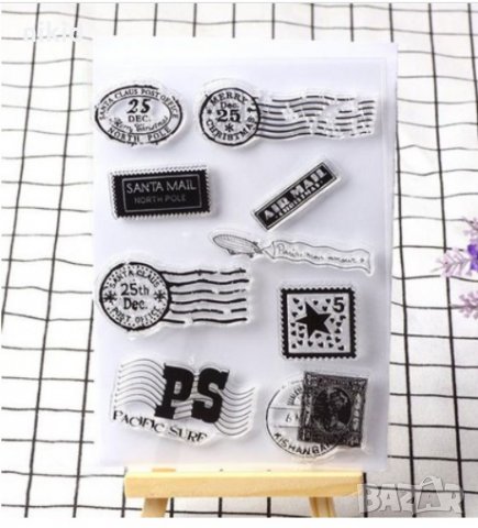 Различни пощенски марки силиконов гумен печат декор бисквитки фондан Scrapbooking