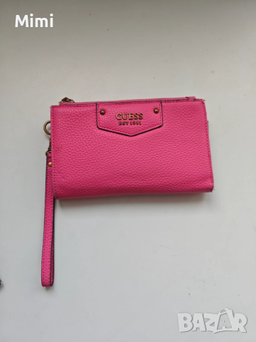 Оригинално розово голямо портмоне Guess, снимка 4 - Портфейли, портмонета - 53060196