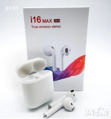 Безжични слушалки с управление на всички функции чрез докосване i16 Max TWS EP40, снимка 6 - Bluetooth слушалки - 47831009