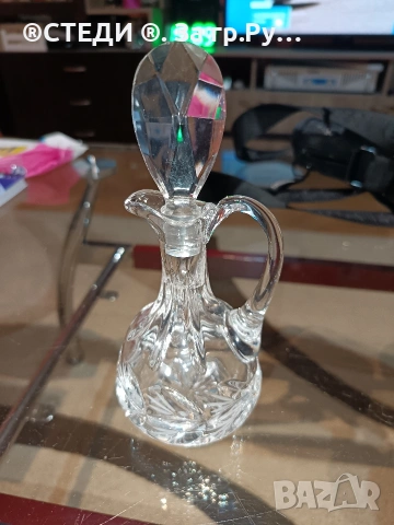 Винтидж кристална бутилка, снимка 6 - Аксесоари за кухня - 53214136