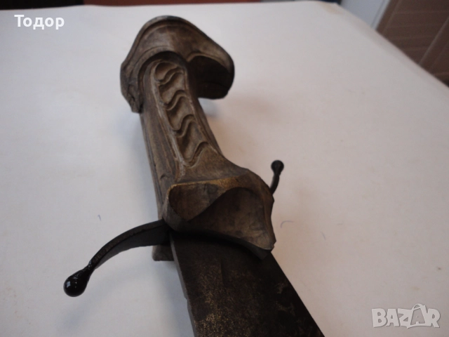 Брутален ятаган меч сабя , снимка 9 - Антикварни и старинни предмети - 52826228