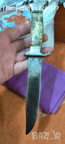 стар български нож соц , снимка 5 - Ножове - 52565796
