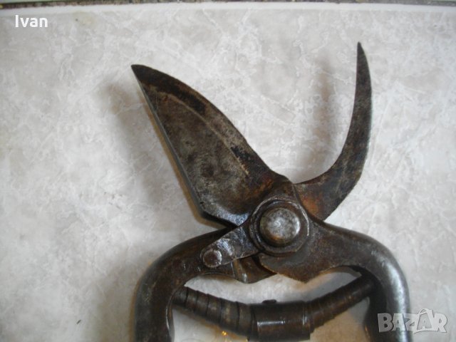 Стара Немска Лозарска-Овощарска Ножица-Ръчно Кована-Ретро-Винтидж, снимка 9 - Други инструменти - 34447821