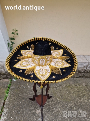 Прекрасно антикварно оригинално мексиканско сомбреро 