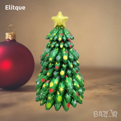 Коледни балони 9 части - 3D Коледна елха с цветни ярки акценти, снимка 2 - Други стоки за дома - 52786939