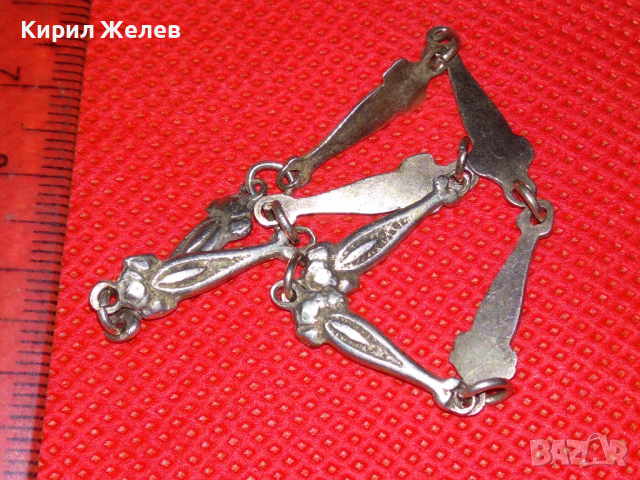 СТАРА СТИЛНА РЕТРО СРЕБЪРНА ГРИВНА ВИСОКА ПРОБА СРЕБРО РЪЧНА МАЙСТОРСКА ИЗРАБОТКА 41843, снимка 3 - Антикварни и старинни предмети - 44610480