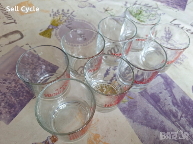 ✅8 БР. СТЪКЛЕНИ ЧАШИ ЗА УИСКИ - HIGHLANDER❗, снимка 3 - Чаши - 52469438