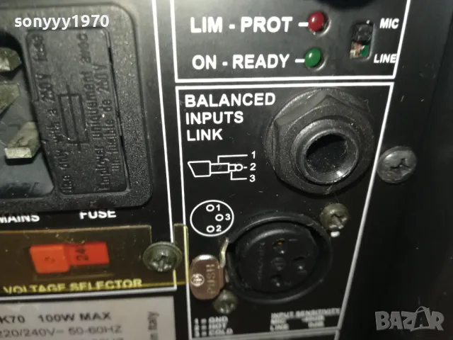 DB K70 ACTIVE SPEAKER-220V MADE IN ITALY-ВНОС SWISS 0801251539, снимка 15 - Тонколони - 48601154