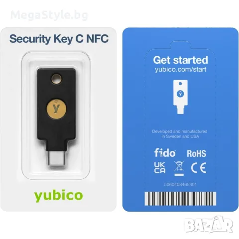  Хардуерен ключ за сигурност Yubico Security Key C NFC, снимка 6 - USB Flash памети - 55727675