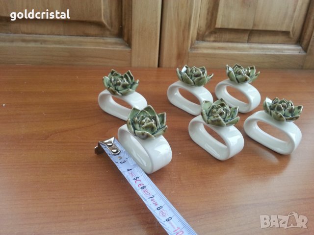 Порцеланови салфетници рингове за салфетки , снимка 3 - Антикварни и старинни предмети - 38476052