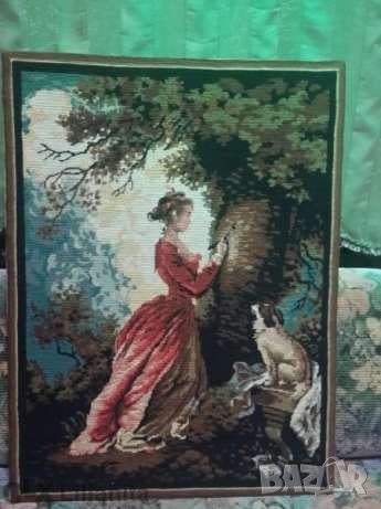 85 на 65 -момичето и дървото, снимка 2 - Гоблени - 35061459