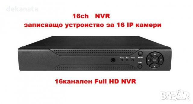 16CH HDMI NVR HD network DVR - записващо устроиство за видеонаблюдение за 16 IP камери, снимка 1 - IP камери - 31027925