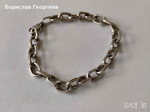Сребърна гривна 925, снимка 3 - Гривни - 53899052