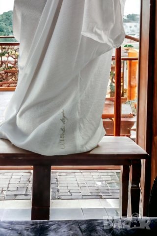Guess дамски бял топ, блуза с къс ръкав, S размер , снимка 6 - Корсети, бюстиета, топове - 40532307