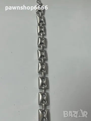 Сребърна гривна , снимка 6 - Гривни - 47783374