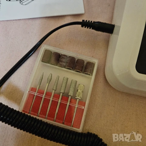 Професионална пила за маникюр, бяла, 45000 оборота, снимка 4 - Продукти за маникюр - 50748426