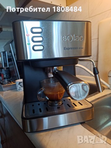 Кафе машина Солак, работи отлично и прави хубаво кафе с , снимка 1 - Кафемашини - 36703540