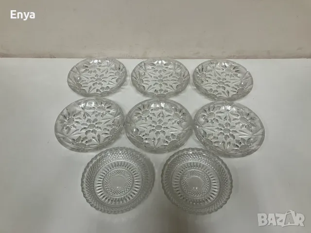 Стъклени чинийки, снимка 3 - Чинии - 49709154