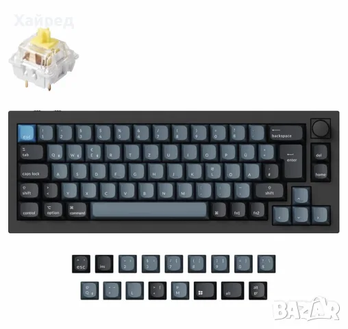 Нов Keychron Q2 Pro Knob Version – Q2P-M4 RGB механична клавиатура с немска подредба но може и смяна