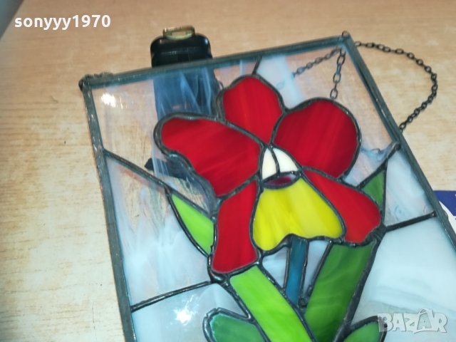 витраж-цвете-23х15см 1601211315, снимка 6 - Колекции - 31443096
