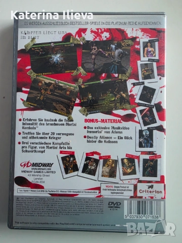 Mortal Kombat Deadly Alliance PS2 Playstation 2 игра, снимка 2 - Игри за PlayStation - 51862919