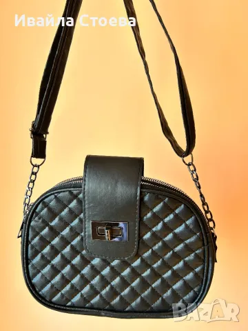 Дамска черна чанта