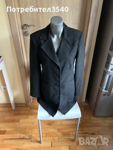 Черно дълго сако