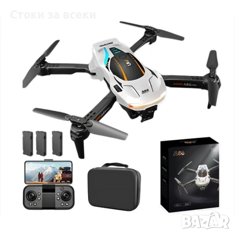 Сгъваем дрон A88 с двойна 1080P камера и интелигентни функции за управление, снимка 2 - Дронове и аксесоари - 53258566