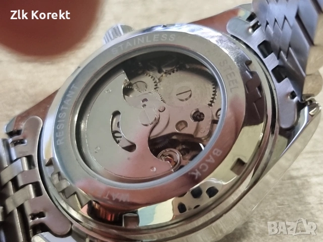 Механичен часовник 21 JEWELS, снимка 6 - Мъжки - 53339629