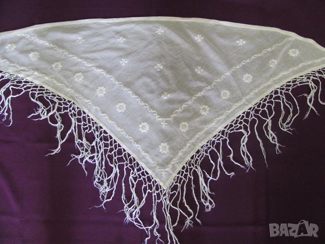 Фолк Арт Много Стара Кърпа за Глава за Носия, снимка 3 - Антикварни и старинни предмети - 42119698