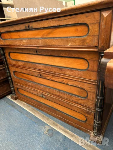 8447 шкаф / скрин с 4 чекмеджета от масивно дърво ( дърворезба ) 50/115см -цена 109  лв tm -90см вис, снимка 5 - Шкафове - 49081528