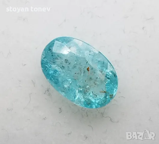 Неонов син Параиба турмалин - 2.08кт.! Сертификат! Нов!, снимка 13 - Други - 48075798