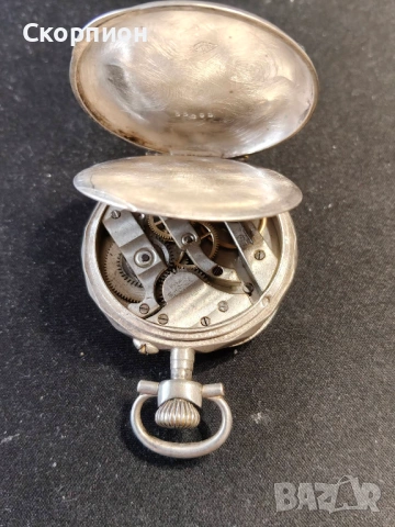 Швейцарски СРЕБЪРЕН джобен часовник - ПРОМОЦИЯ, снимка 7 - Джобни - 46785195