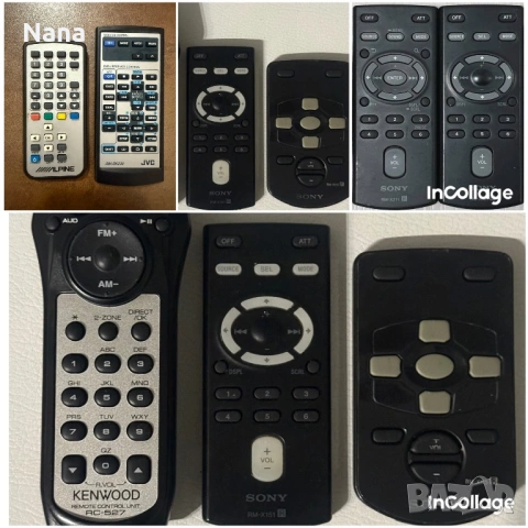 Дистанционни Кар Аудио SONY, JVC, KENWOOD, CLARION,PANASONIC  Цена 10€ за брой, снимка 6 - Радиокасетофони, транзистори - 54199569