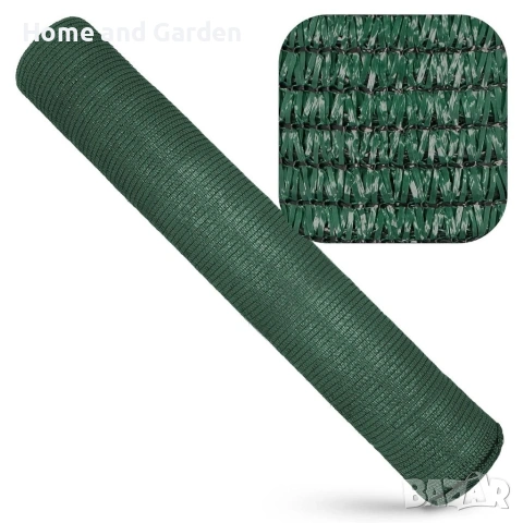 Засенчваща мрежа за ограда 1.5 × 25 м – 60% засенчване, HDPE с UV защита, снимка 7 - Градински мебели, декорация  - 53936182