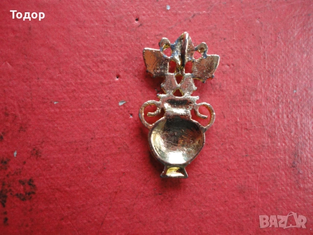 Позлатен медальон с камъни 12, снимка 3 - Колиета, медальони, синджири - 53323608