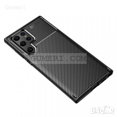 Samsung Galaxy S22 Ultra 5G Противоударен Силиконов Гръб - Карбон, снимка 4 - Калъфи, кейсове - 36849414