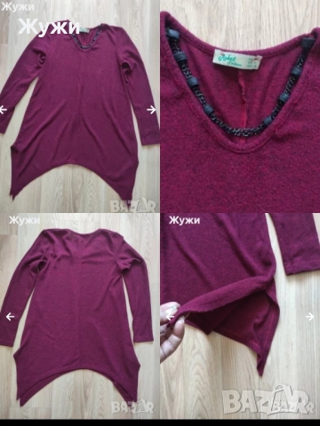 НАМАЛЕНИЕ 15% НА ВСИЧКО В ТАЗИ ОБЯВА. ДАМСКИ блузи , размер М и Л , снимка 8 - Блузи с дълъг ръкав и пуловери - 51887816