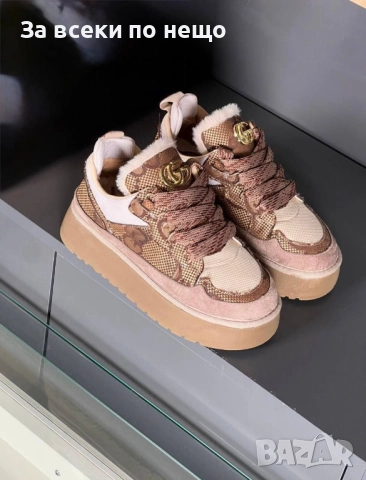 Gucci Дамски Меки И Топли Зимни Маратонки👟Дамски Спортни Обувки Гучи - Различни Цветове Код E1132, снимка 2 - Дамски боти - 52658346