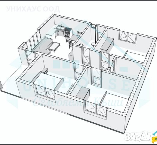 Eдноетажна Къща Дом Берло 79 м2, снимка 5 - Ремонти на къщи - 42379842