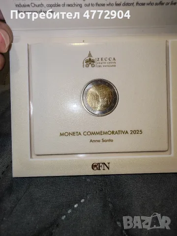 2 Euro Vaticano 2025 Anno Santo, снимка 3 - Нумизматика и бонистика - 56320557