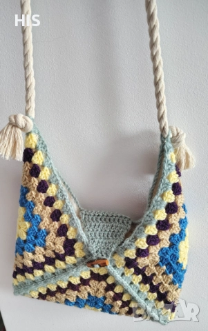 Дамски плетени чанти луксозни, ръчна изработка от качествени прежди, различни модели, снимка 4 - Чанти - 39398104