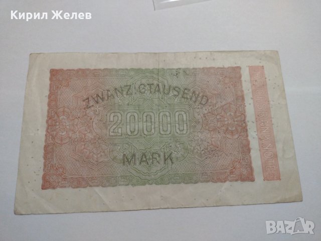 Райх банкнота - Германия - 20 000марки / 1923 година - 17992, снимка 12 - Нумизматика и бонистика - 31024601