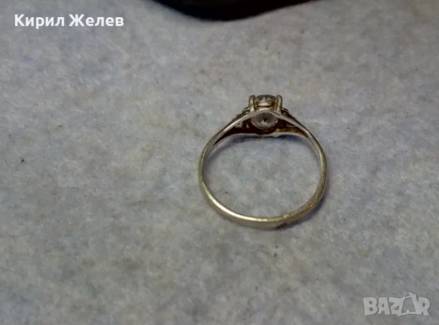 СКЪПОЦЕНЕН СРЕБЪРЕН ПРЪСТЕН СРЕБРО 925 с ЮВЕЛИРНО ФАСЕТИРАН БЛЕСТЯЩ ЦИРКОН 48961, снимка 10 - Пръстени - 49757507