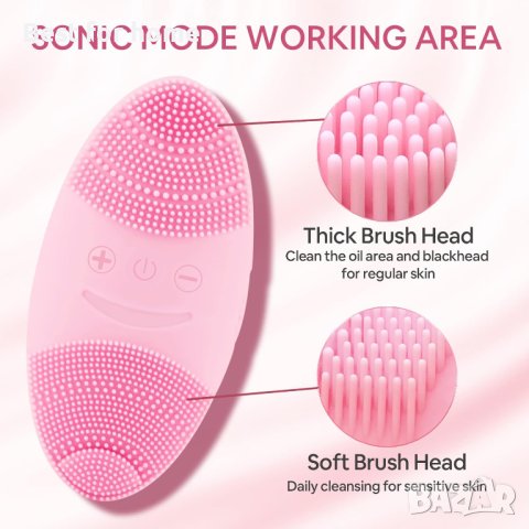 SUNMAY Oval Всичко в едно,звукова четка за почистване на лице,с функция за положителни и отрицателни, снимка 3 - Масажори - 42606098