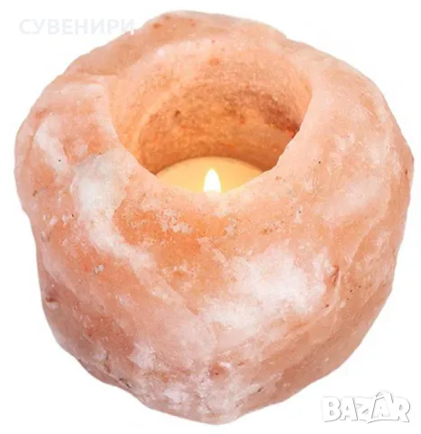 Свещник от хималайска сол 