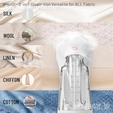 Нов Портативен парогенератор за дрехи 180 мл резервоар, 800W гладене, снимка 5 - Ютии - 51589347