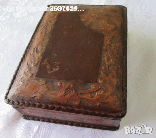 Стара ролетка 10 метра,  ролетка за мерене, кожа месинг маркировка, кутия кожа и дърво за цигари, снимка 14 - Антикварни и старинни предмети - 32607772